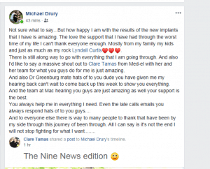 Nine News TV Michael Drury Mac Hearing Audiologists